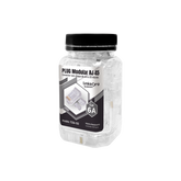 Bote con 100 Piezas de Plug Modular RJ45 Cat6A chapado de oro a 30 micras para durabilidad extrema